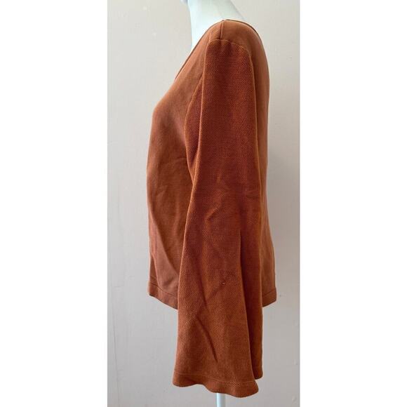 ABLE Bell Sleeve Pullover Sweatshirt Sweater Size L (cotton cozy sustainable) - Picture 2 of 4